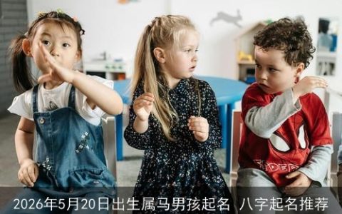 2026年5月20日出生属马男孩起名 八字起名推荐