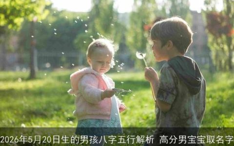 2026年5月20日生的男孩八字五行解析 高分男宝宝取名字