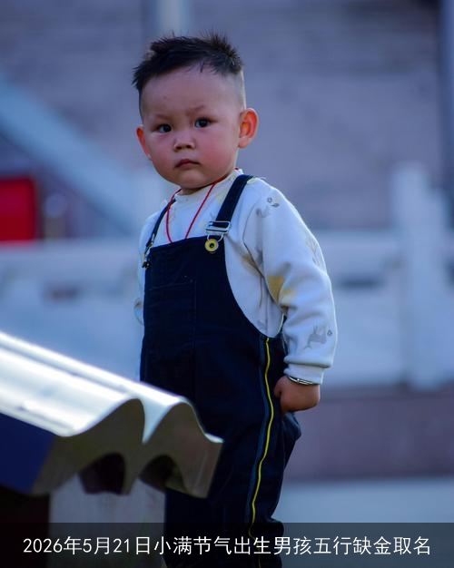 2026年5月21日小满节气出生男孩五行缺金取名
