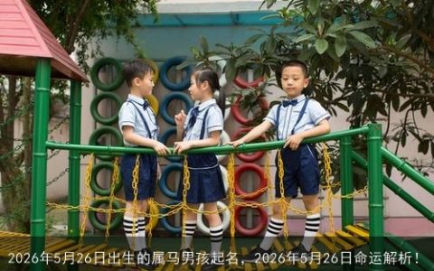 2026年5月26日出生的属马男孩起名，2026年5月26日命运解析！