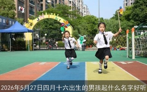 2026年5月27日四月十六出生的男孩起什么名字好听