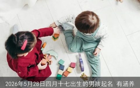 2026年5月28日四月十七出生的男孩起名 有涵养