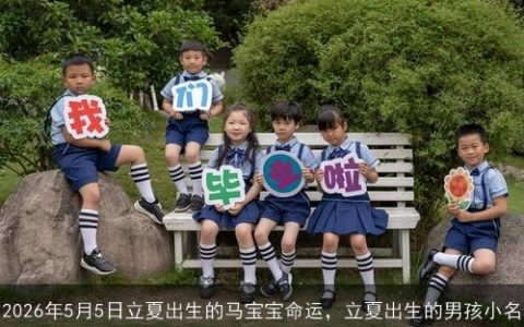 2026年5月5日立夏出生的马宝宝命运，立夏出生的男孩小名