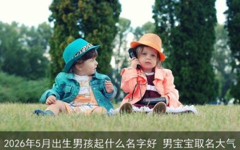 2026年5月出生男孩起什么名字好 男宝宝取名大气