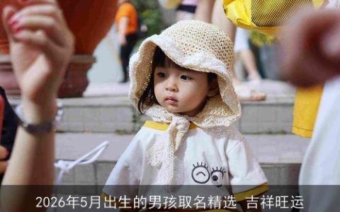 2026年5月出生的男孩取名精选 吉祥旺运