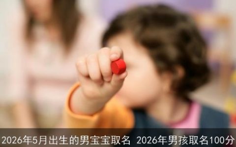 2026年5月出生的男宝宝取名 2026年男孩取名100分