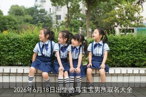 2026年6月18日出生的马宝宝男孩取名大全