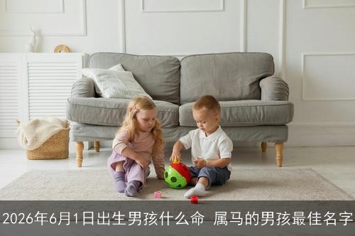 2026年6月1日出生男孩什么命 属马的男孩最佳名字
