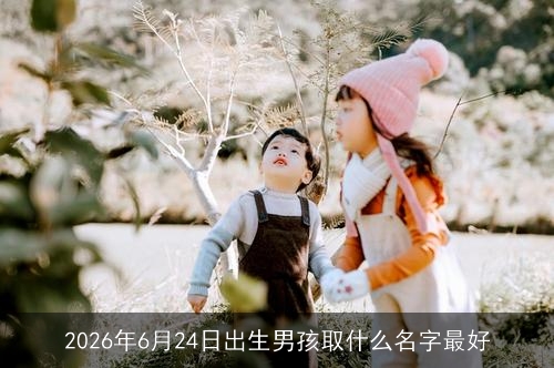 2026年6月24日出生男孩取什么名字最好