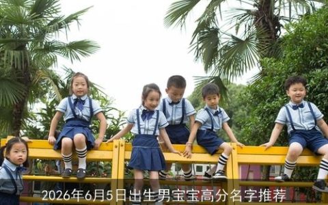 2026年6月5日出生男宝宝高分名字推荐