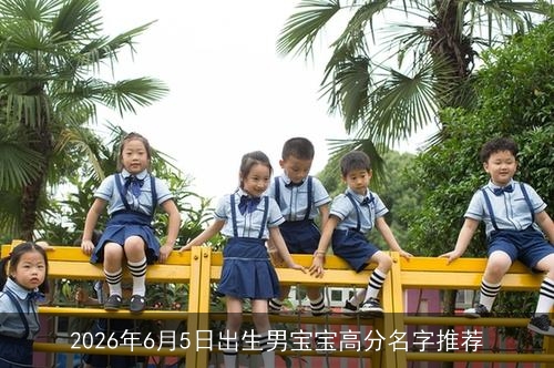 2026年6月5日出生男宝宝高分名字推荐