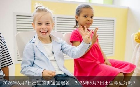2026年6月7日出生的男宝宝起名，2026年6月7日出生命运好吗？