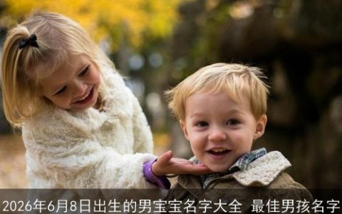 2026年6月8日出生的男宝宝名字大全 最佳男孩名字