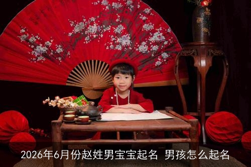2026年6月份赵姓男宝宝起名 男孩怎么起名