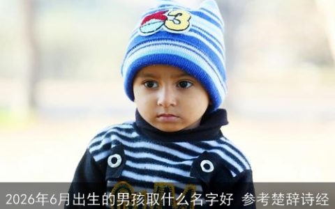 2026年6月出生的男孩取什么名字好 参考楚辞诗经