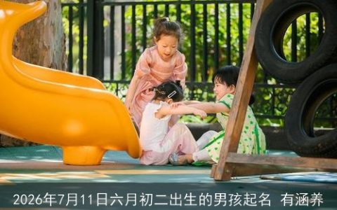 2026年7月11日六月初二出生的男孩起名 有涵养