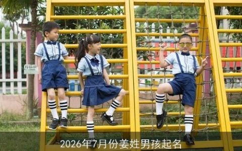 2026年7月份姜姓男孩起名