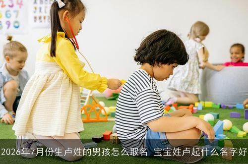 2026年7月份生卢姓的男孩怎么取名 宝宝姓卢起什么名字好