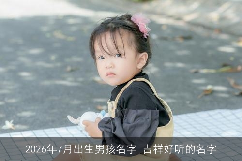 2026年7月出生男孩名字 吉祥好听的名字