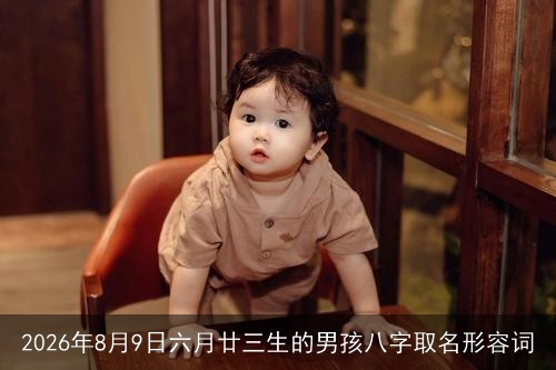 2026年8月9日六月廿三生的男孩八字取名形容词