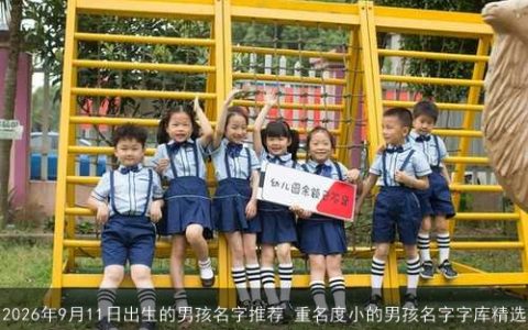 2026年9月11日出生的男孩名字推荐 重名度小的男孩名字字库精选