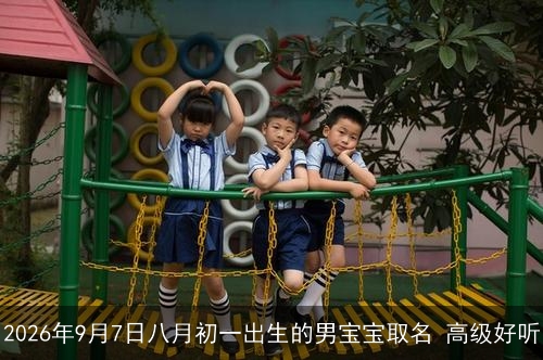 2026年9月7日八月初一出生的男宝宝取名 高级好听