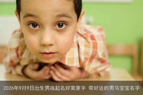 2026年9月9日出生男孩起名好寓意字 带好运的男马宝宝名字
