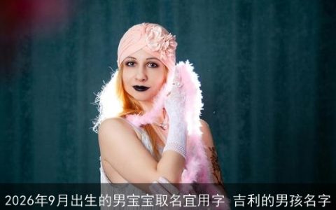 2026年9月出生的男宝宝取名宜用字 吉利的男孩名字