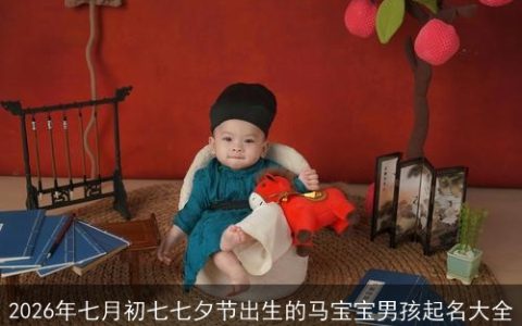2026年七月初七七夕节出生的马宝宝男孩起名大全