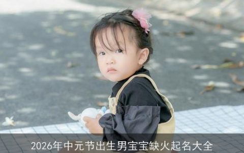 2026年中元节出生男宝宝缺火起名大全