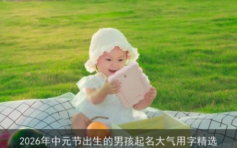 2026年中元节出生的男孩起名大气用字精选