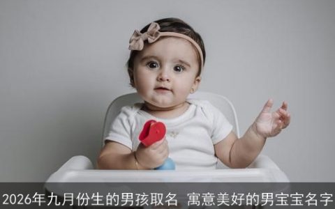 2026年九月份生的男孩取名 寓意美好的男宝宝名字
