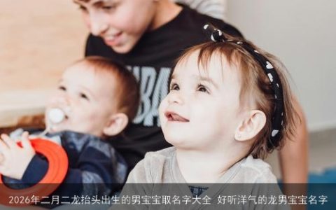 2026年二月二龙抬头出生的男宝宝取名字大全 好听洋气的龙男宝宝名字