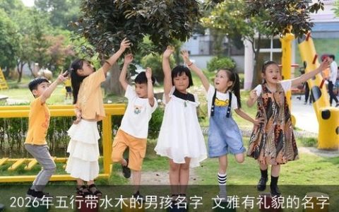 2026年五行带水木的男孩名字 文雅有礼貌的名字