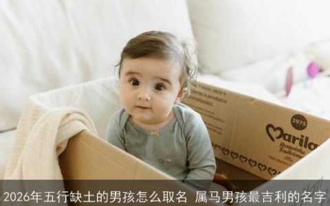 2026年五行缺土的男孩怎么取名 属马男孩最吉利的名字