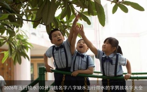2026年五行缺水100分男孩名字八字缺水五行带水的字男孩名字大全