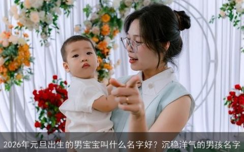 2026年元旦出生的男宝宝叫什么名字好？沉稳洋气的男孩名字