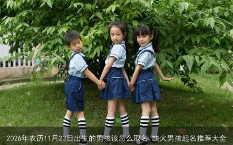 2026年农历11月23日出生的男孩该怎么取名 缺火男孩起名推荐大全