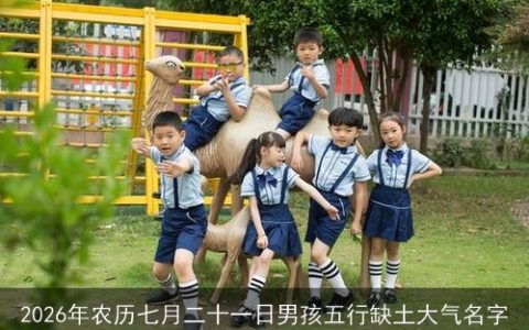 2026年农历七月二十一日男孩五行缺土大气名字