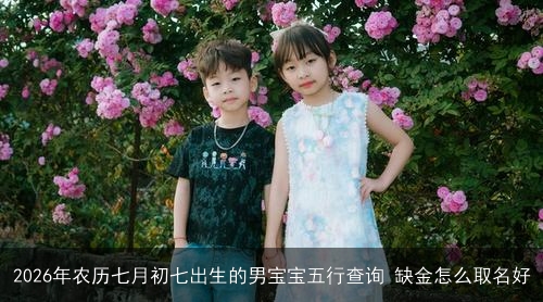2026年农历七月初七出生的男宝宝五行查询 缺金怎么取名好