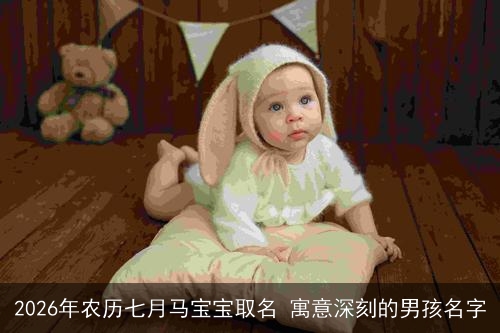 2026年农历七月马宝宝取名 寓意深刻的男孩名字