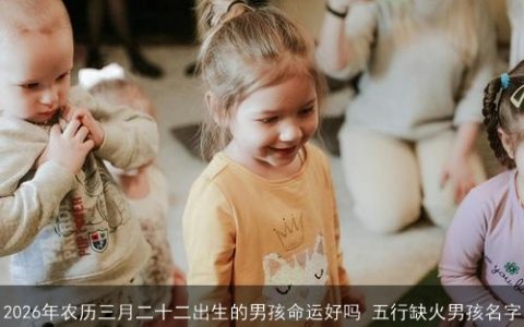 2026年农历三月二十二出生的男孩命运好吗 五行缺火男孩名字