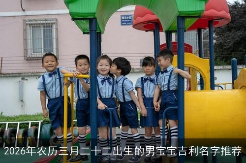 2026年农历三月二十二出生的男宝宝吉利名字推荐