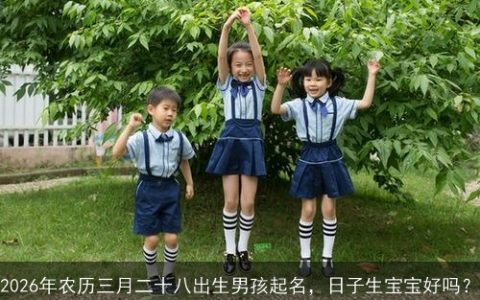 2026年农历三月二十八出生男孩起名，日子生宝宝好吗？
