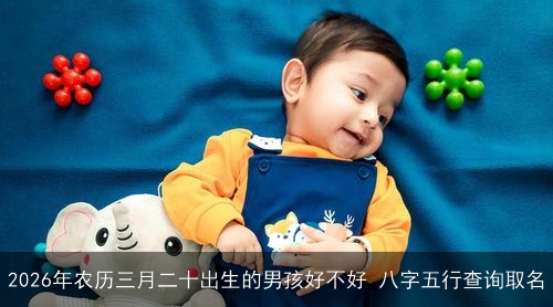 2026年农历三月二十出生的男孩好不好 八字五行查询取名