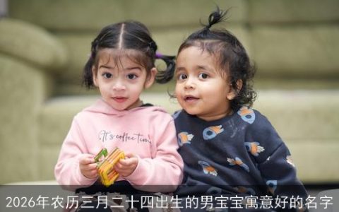 2026年农历三月二十四出生的男宝宝寓意好的名字