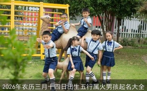 2026年农历三月十四日出生五行属火男孩起名大全