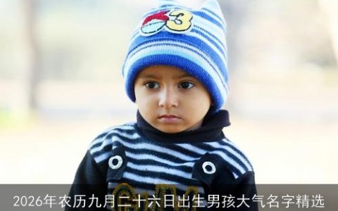 2026年农历九月二十六日出生男孩大气名字精选