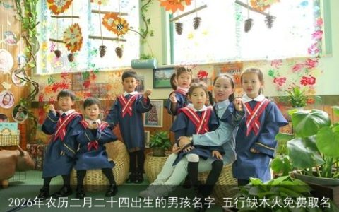 2026年农历二月二十四出生的男孩名字 五行缺木火免费取名