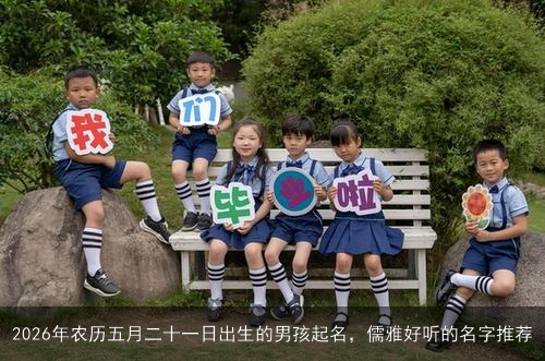 2026年农历五月二十一日出生的男孩起名，儒雅好听的名字推荐